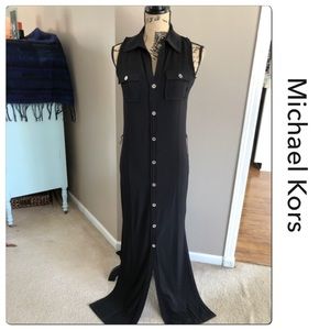 Michael Kors Sleeveless Maxi Black Dress